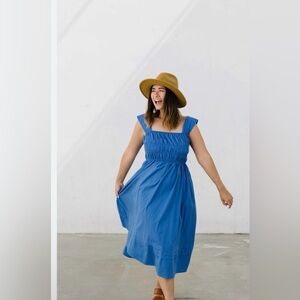 PINCH Royal Blue Smocked Tank Dress